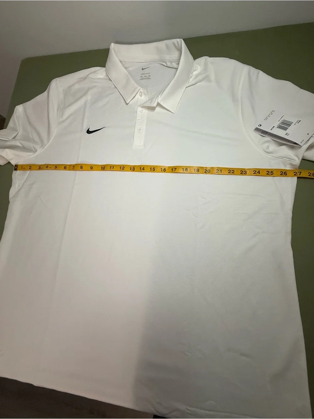 Nike Dri-FIT Polo Shirt White NWT Men’s XXL Golf Athletic